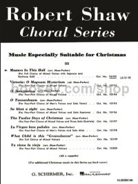French Carol Masters In This Hall (Shaw/Parker) - SATB A Cappella