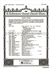 The Lord Is My Light - SATB & Piano or Organ