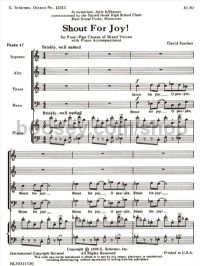 Shout for Joy! - SATB & Piano