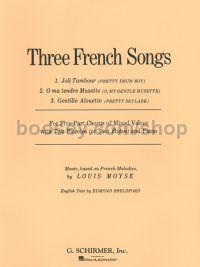 3 French Songs - SSATB