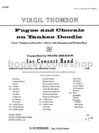 Fugue And Chorale On Yankee Doodle - Concert Band (Full Score)