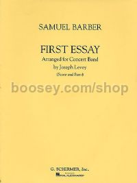 First Essay (Levey Joseph) - Concert Band (Score & Parts)