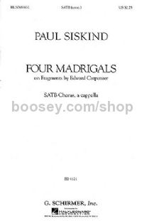 Four Madrigals - SATB A Cappella
