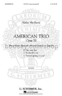 American Trio - SATB A Cappella