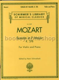 Sonata K376 f Schradieck violin & Piano