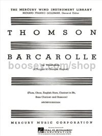 Barcarolle Portrait Of Hugnet - Woodwind Ensemble (Score & Parts)