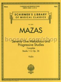 75 Melodious & Progressive Studies For Violin Op 36