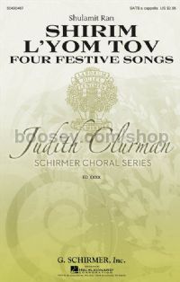 Shirim L'Yom Tov Four Festive Songs (Clurman) - SATB
