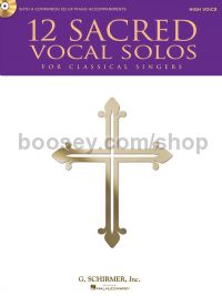 12 Sacred Vocal Solos for Classical Singers - High Voice (Book & CD)