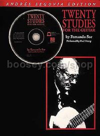 Sor Studies (20) Segovia (Book & CD) guitar 