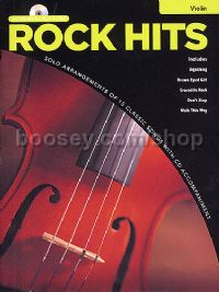 Rock Hits Instrumental Playalong Violin (Book & CD)