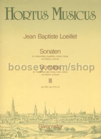 Sonatas for Recorder & Basso Continuo Book III