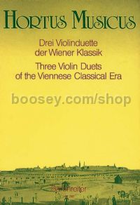 Violin Duets (3) Of The Viennese Classic Period