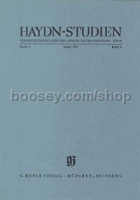 Haydn-Studien Band 1 Heft 4 (April 1967)