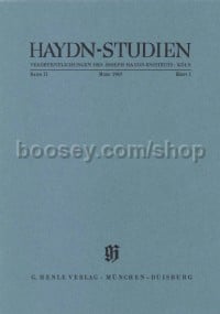 Haydn-Studien Band 2 Heft 1 (März 1969)