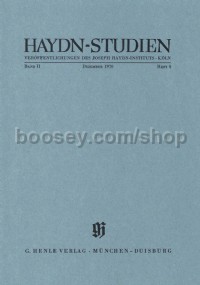 Haydn-Studien Band 2 Heft 4 (Dezember 1970)