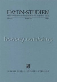 Haydn-Studien Band 3 Heft 1 (Januar 1973)