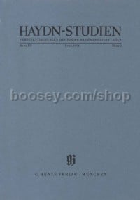 Haydn-Studien Band 3 Heft 2 (April 1974)