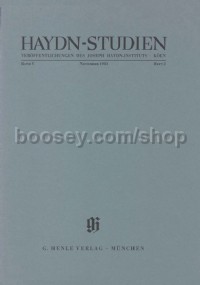Haydn-Studien Band 5 Heft 2 (November 1983)