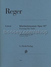 Clarinet Sonata Op. 107 - Edition for Viola