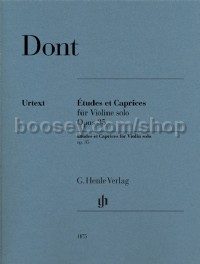 Etudes Et Caprices for Violin Solo Op. 35