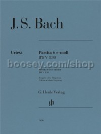 Partita no. 6 e minor BWV 830 without Fingering (Piano Solo)