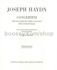 Concertini for Piano (Harpsichord) with Two Violins & Violoncello (Violoncello Part)