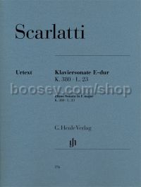 Piano Sonata in E Major, K. 380, L. 23
