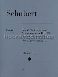 Arpeggione Sonata in A minor D 821 arr. for Violoncello & Piano