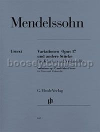 Variations, Op.17 and Other Pieces for Violoncello & Piano