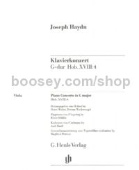 Concerto for Piano in G Major, Hob.XVIII:4 (Viola Part)