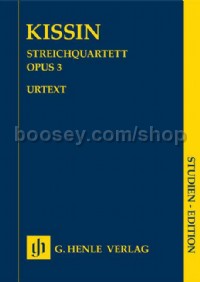 String Quartet Op. 3 (String Quartet Study Score)