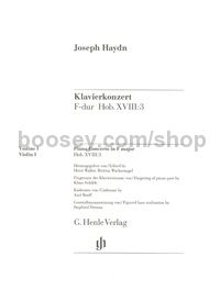 Concerto for Piano in F Major, Hob.XVIII:3 (Violin I Part)