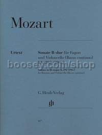 Sonata in Bb Major, K. 292 (Bassoon & Violoncello (Basso Continuo))