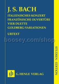 Italian Concerto, French Ouverture, Four Duets, & Goldberg Variations (Piano) (Study Score)