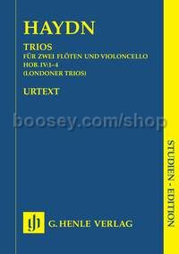 Trios, Hob.IV:1-4 (Two Flutes & Violoncello) (Study Score)