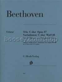 Trio in C Major Op.87 / Variations in C Major, WoO 28 (Two Oboes & Cor Anglais)