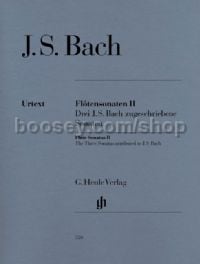 Flute Sonatas, Vol.II (Three Sonatas Attributed to J. S. Bach) (Flute & Basso Continuo)