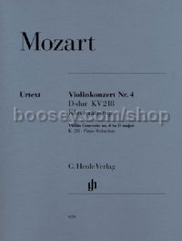 Concerto for Violin No.4 in D Major, K. 218 (Piano Reduction)