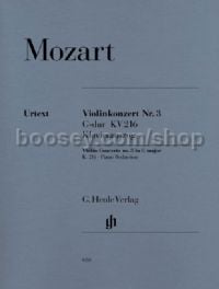 Concerto for Violin No.3 in G Major, K. 216 (Piano Reduction)
