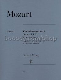 Concerto for Violin No.2 in D Major, K. 211 (Piano Reduction)