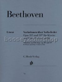 Variations on Folk Songs, Opp.105 & 107 (Flute/Violin & Piano)