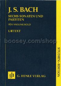 Sonatas and Partitas, BWV 1001-1006 (Violin Solo) (Study Score)