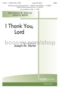 I Thank You, Lord - SATB