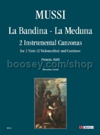 La Bandina, La Meduna for 2 Viols (2 Cellos) & Continuo (score & parts)