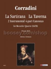 La Sartirana, La Taverna for Recorder Quartet (score & parts)