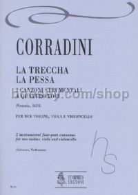 La Treccha, La Pessa for 2 Violins, Viola & Cello (score & parts)