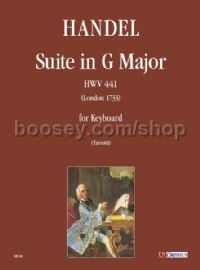 Suite in G Major HWV 441 (London 1733) for Keyboard