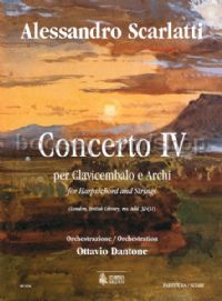 Concerto IV for Harpsichord & Strings (score)