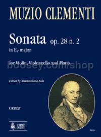 Sonata Op. 28 No. 2 in Eb Major for Violin, Cello & Piano (score & parts)